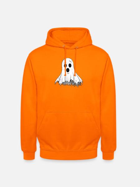 Freundlicher Halloween-Geist Illustration - Unisex Hoodie - Orange
