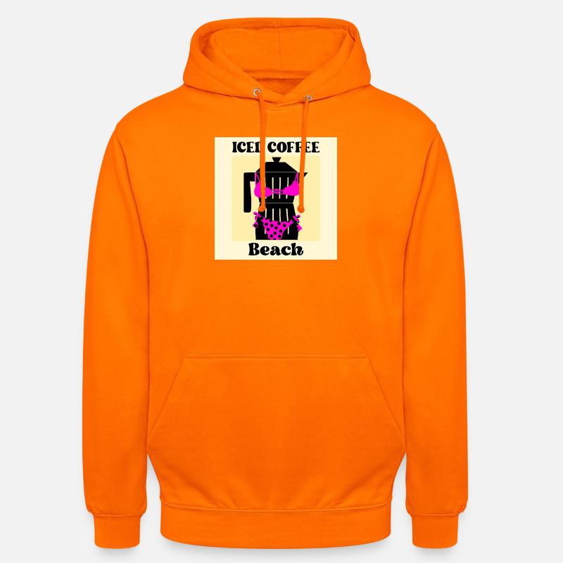 SUMMER BEACH ESPRESSO CAFÉ GLACÉ - Sweat-shirt à capuche unisexe - orange