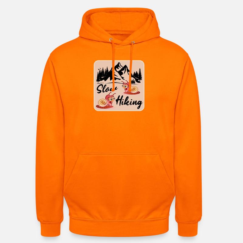 LANGSAM WANDERNDES PAAR SCHNECKE - Unisex Hoodie - Orange
