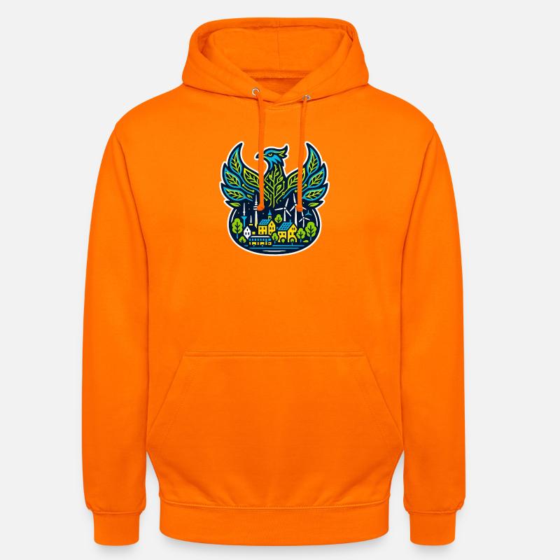 Phénix de la transition énergétique - Sweat-shirt à capuche unisexe - orange