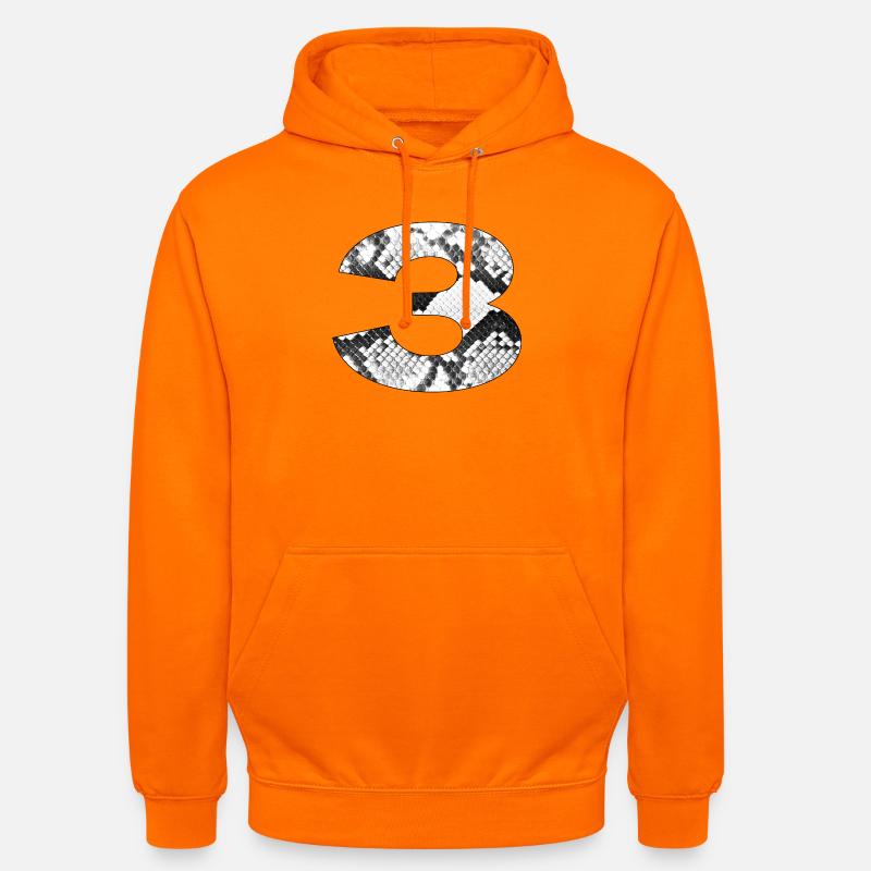 Snakeskin Pattern Number 3 - Unisex Hoodie - orange