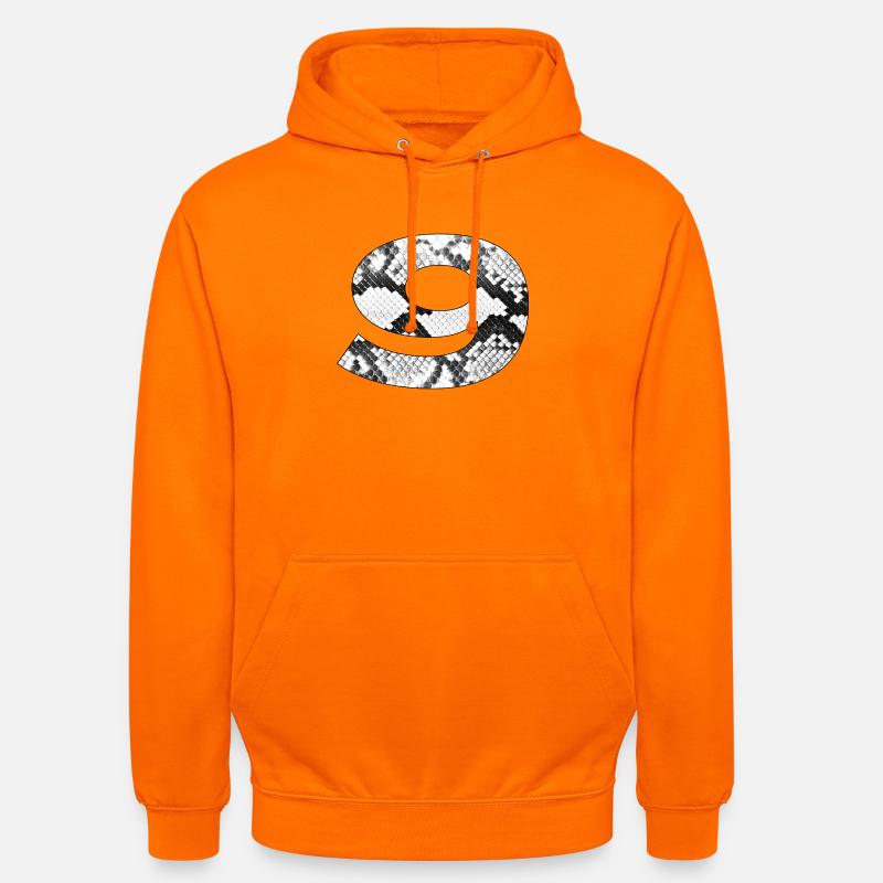 Snake Skin Pattern Number 9 - Unisex Hoodie - orange