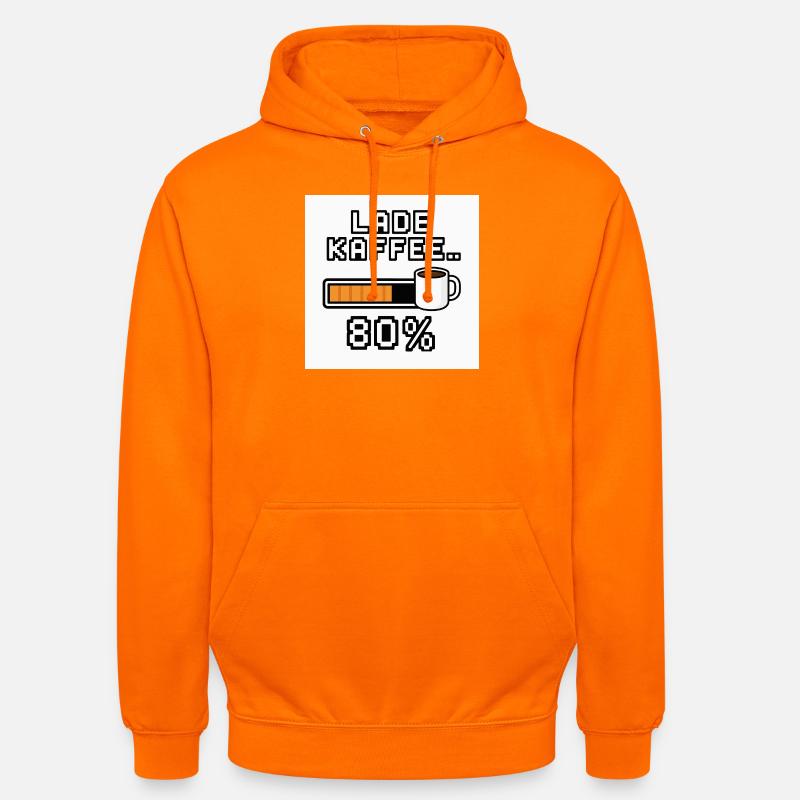 Lade Kaffee 80% - Unisex Hoodie - Orange