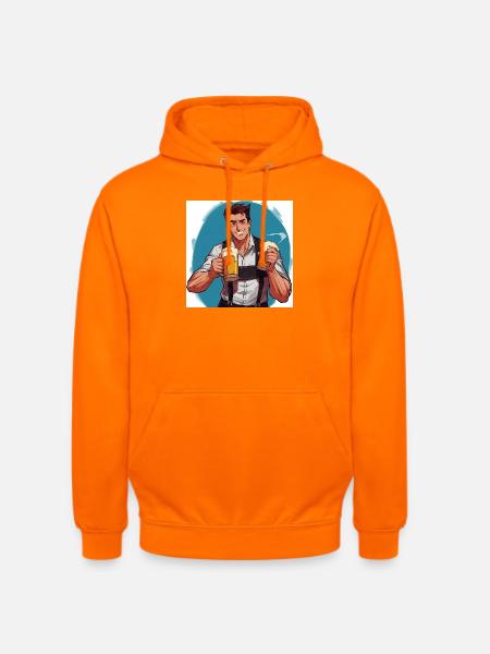 Beer hero in festival charm - Unisex Hoodie - orange