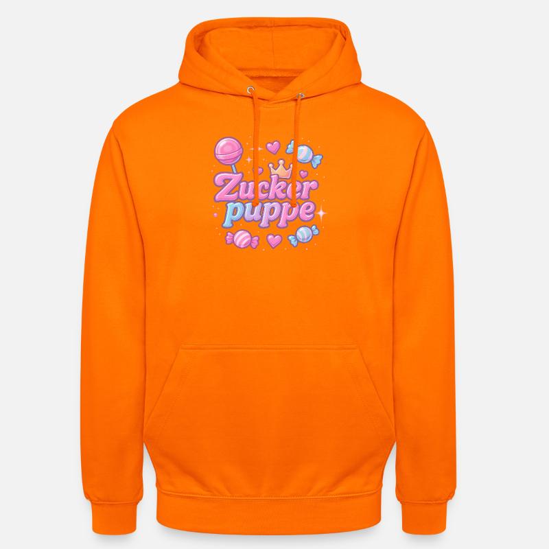 Sugar Doll / Y2K Nickname Statement Design - Unisex Hoodie - orange