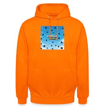 Endlich geschafft Abschlussjubel - Unisex Hoodie - Orange - Vorne - AI Model Male 185 light (185cm) & AI Model Female 180 light (180cm)