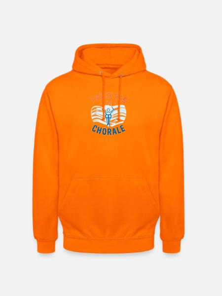 J'peux pas j'ai chorale - Sweat-shirt à capuche unisexe - orange