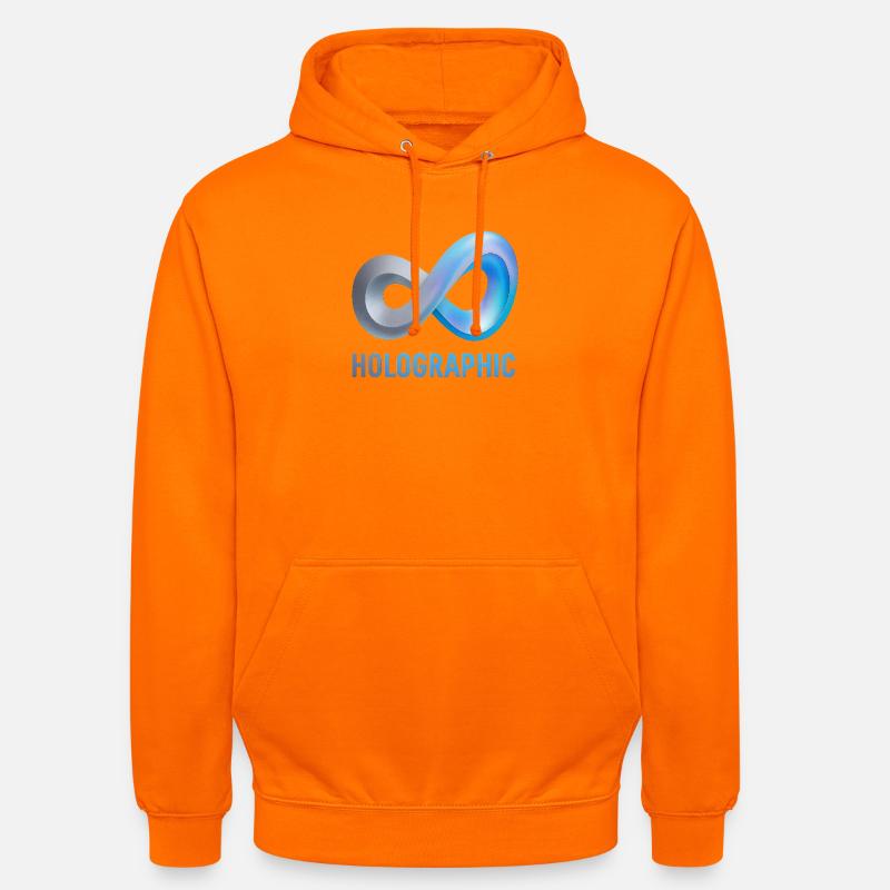 Holografische Unendlichkeit Loop - Unisex Hoodie - Orange