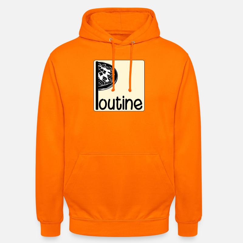 Poutine canadienne - Sweat-shirt à capuche unisexe - orange