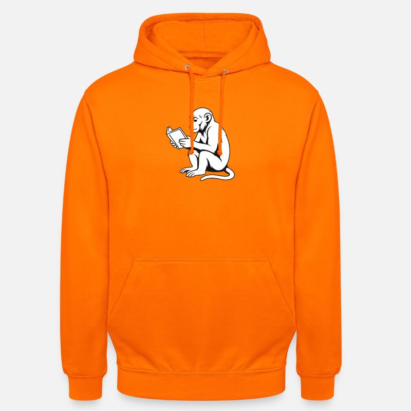 Monkey Minded - Sweat-shirt à capuche unisexe - orange