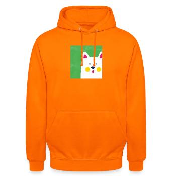 Amoureux des chiens - Sweat-shirt à capuche unisexe - orange - Devant - AI Model Male 185 light (185cm) & AI Model Female 180 light (180cm)