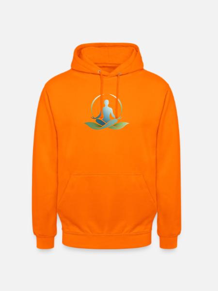 Nature Yoga Symbol – Balance and Calm - Unisex Hoodie - orange