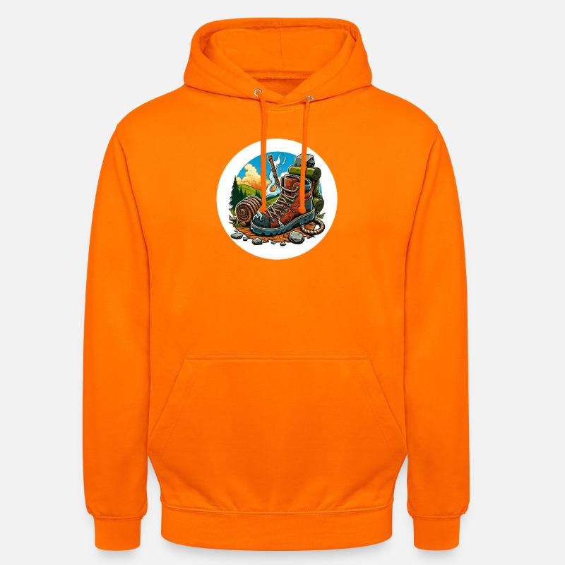 Qualmender Wanderschuh - Unisex Hoodie - Orange