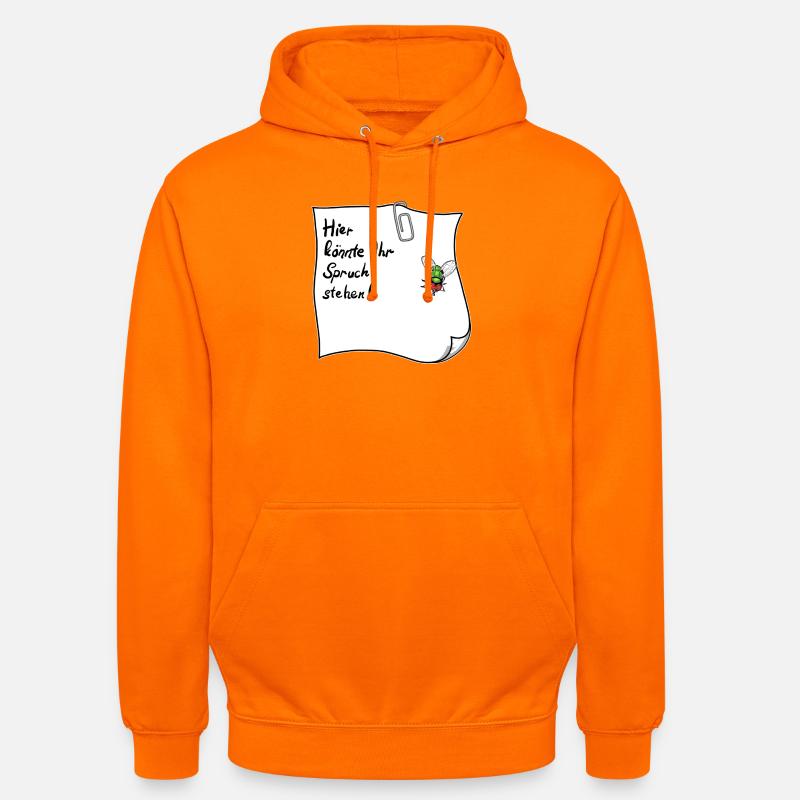Notes – C’est peut-être votre expression - Sweat-shirt à capuche unisexe - orange
