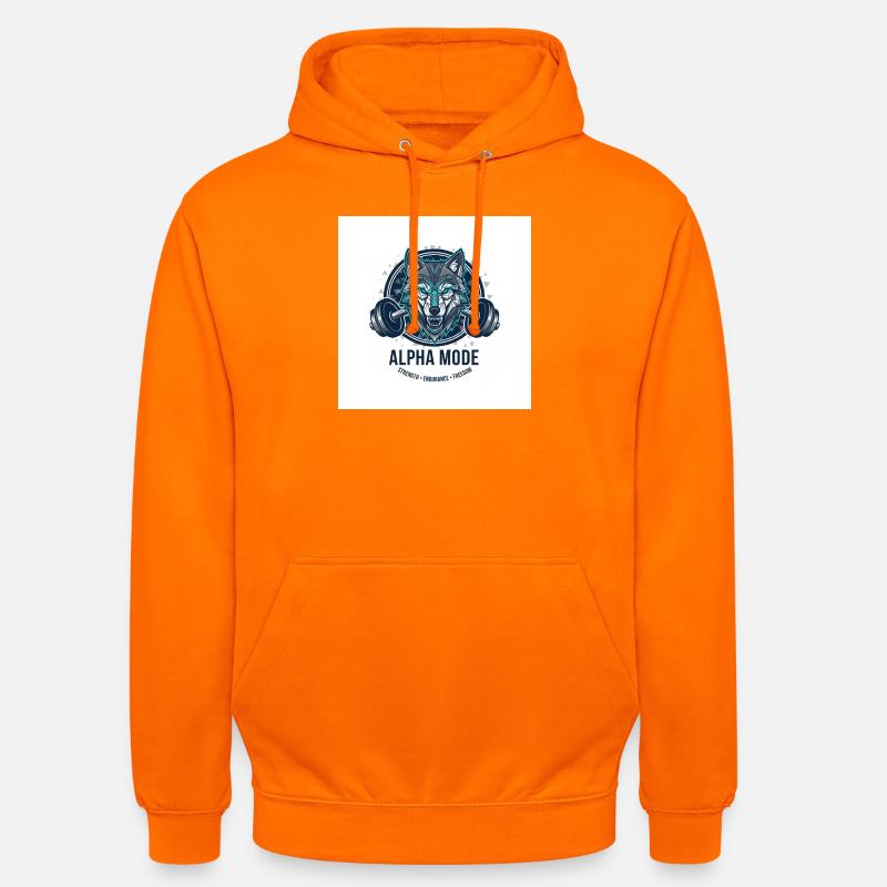 ALPHA_MODE_WOLF - Sweat-shirt à capuche unisexe - orange