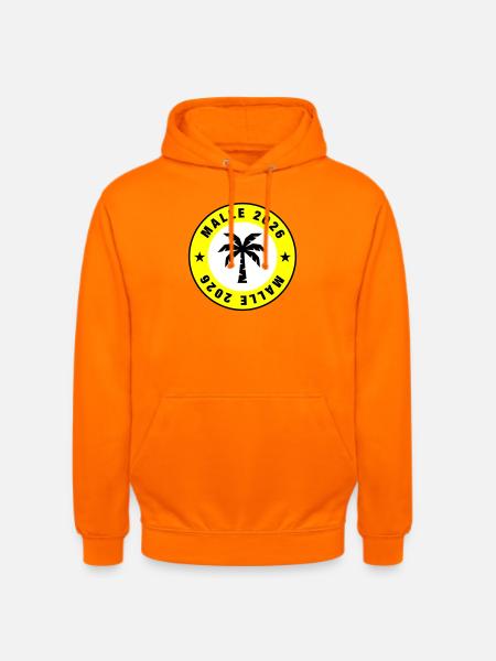 Malle 2026 Palm Tree Circle - Unisex Hoodie - orange