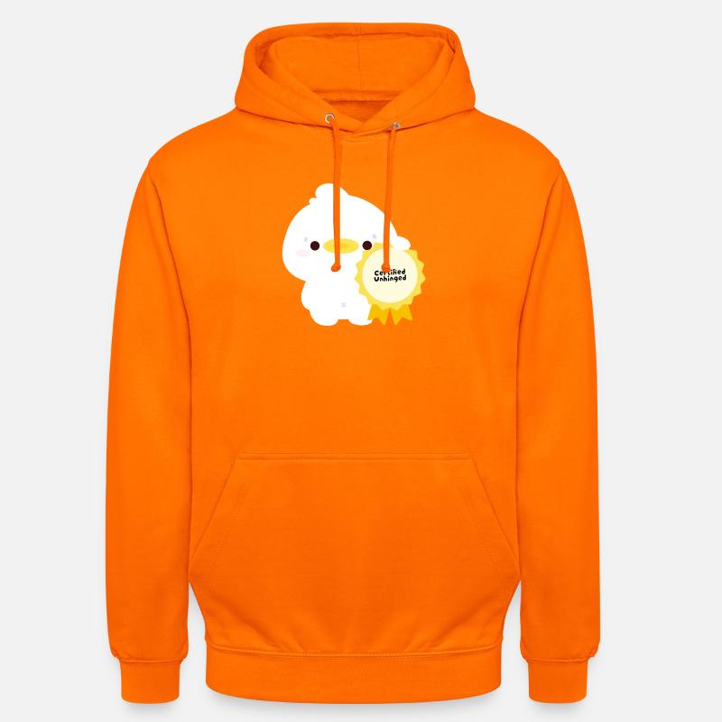 Zertifizierte unberechenbare Ente - Unisex Hoodie - Orange