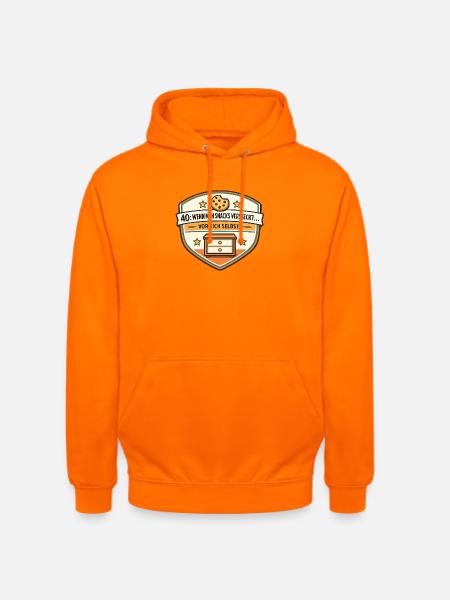 40er Snackversteck Badge - Unisex Hoodie - Orange