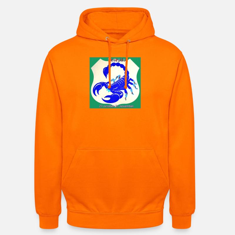 scorpion - Sweat-shirt à capuche unisexe - orange
