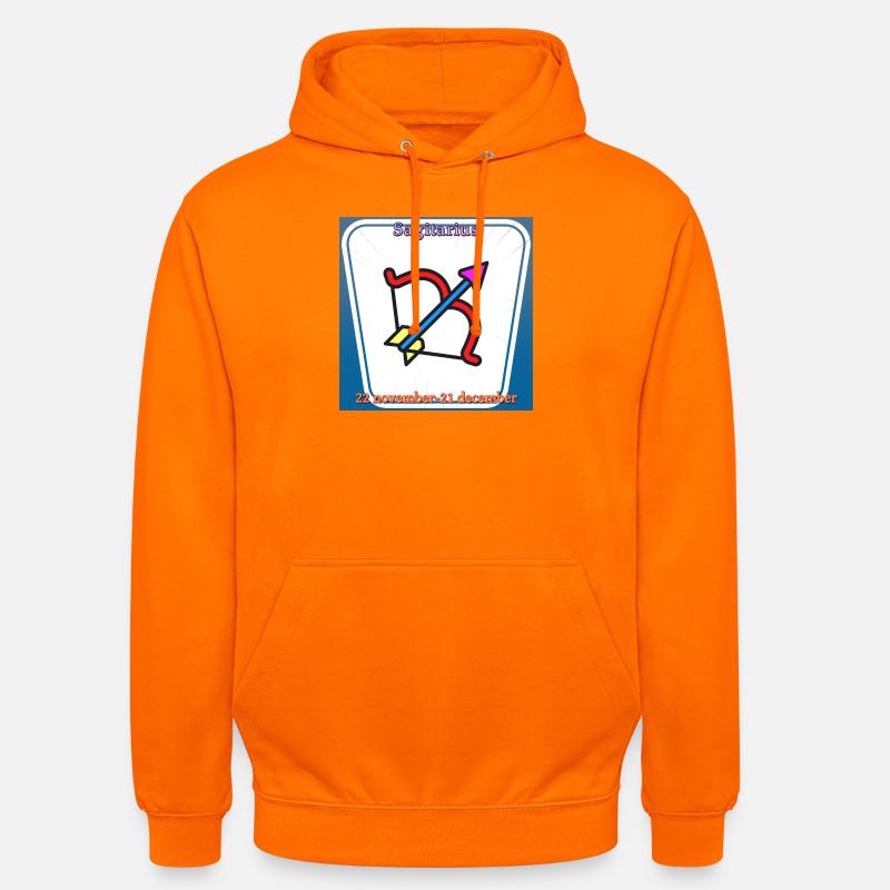 Sagittaire - Sweat-shirt à capuche unisexe - orange