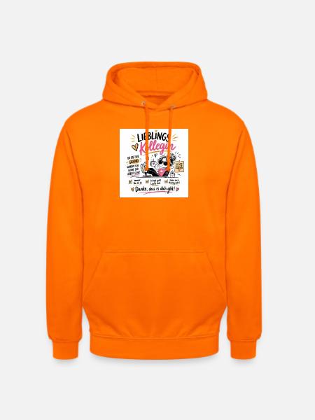 Lieblingskollegin Shirtmotiv - Unisex Hoodie - Orange