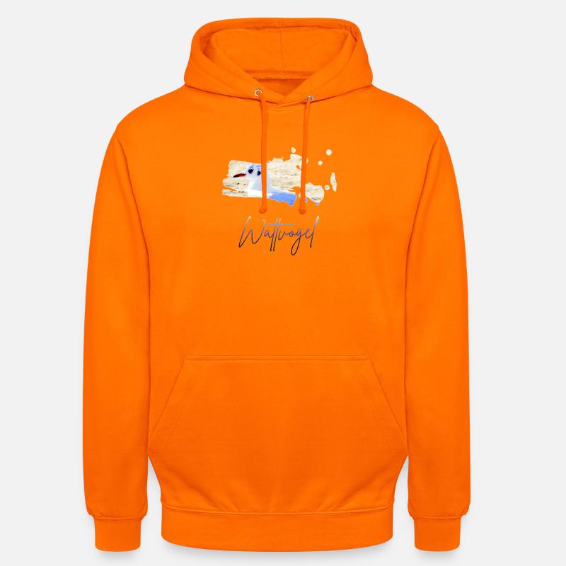 Wattvogel_2 - Sweat-shirt à capuche unisexe - orange