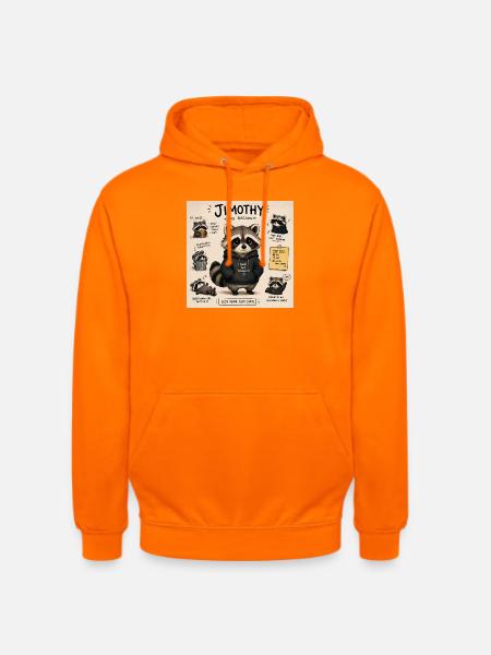 Timothy le raton laveur à capuche - Sweat-shirt à capuche unisexe - orange