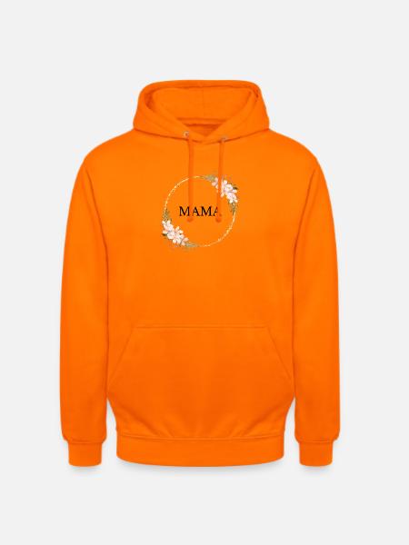 Goldring Blumenrahmen Pink - Unisex Hoodie - Orange