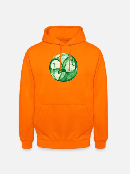 Lebensbaum Grün - Unisex Hoodie - Orange