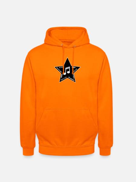 Musikgenres Stern: Acid bis Trance - Unisex Hoodie - Orange