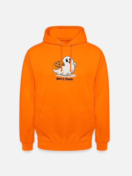 Geist mit Cookie Halloween - Unisex Hoodie - Orange