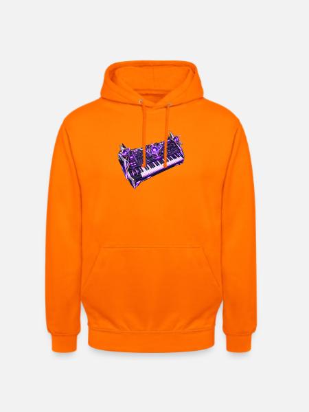 Cosmic Core Synth - Unisex Hoodie - Orange