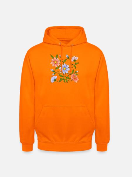 Blumen - Unisex Hoodie - Orange