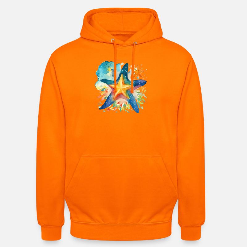 Étoile de mer - Sweat-shirt à capuche unisexe - orange