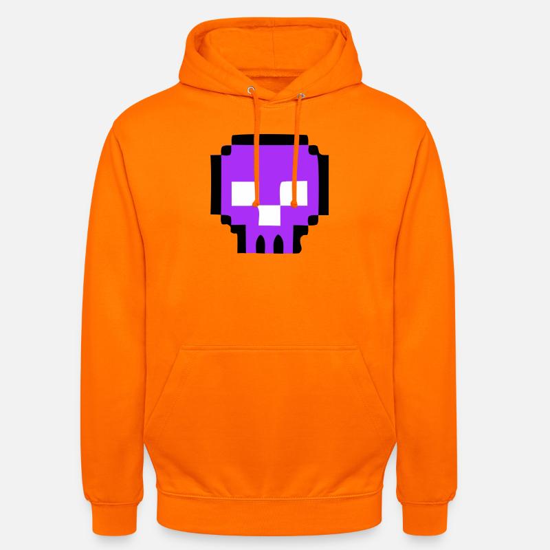 Fin du jeu de Pixel Skull - Sweat-shirt à capuche unisexe - orange