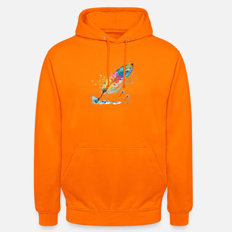 Source - Sweat-shirt à capuche unisexe - orange