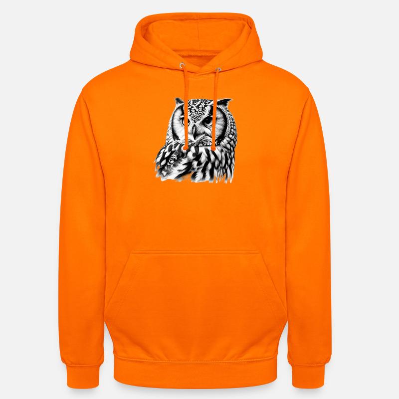 Eule - Unisex Hoodie - Orange