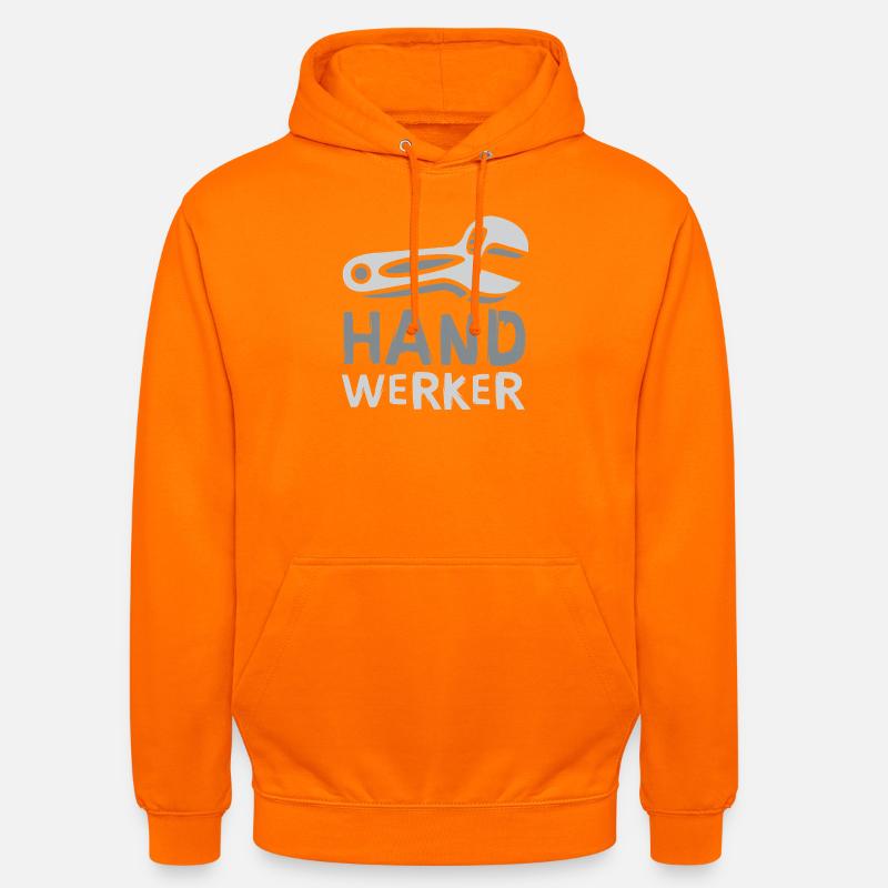 Bande dessinée artisanale avec clé - Sweat-shirt à capuche unisexe - orange