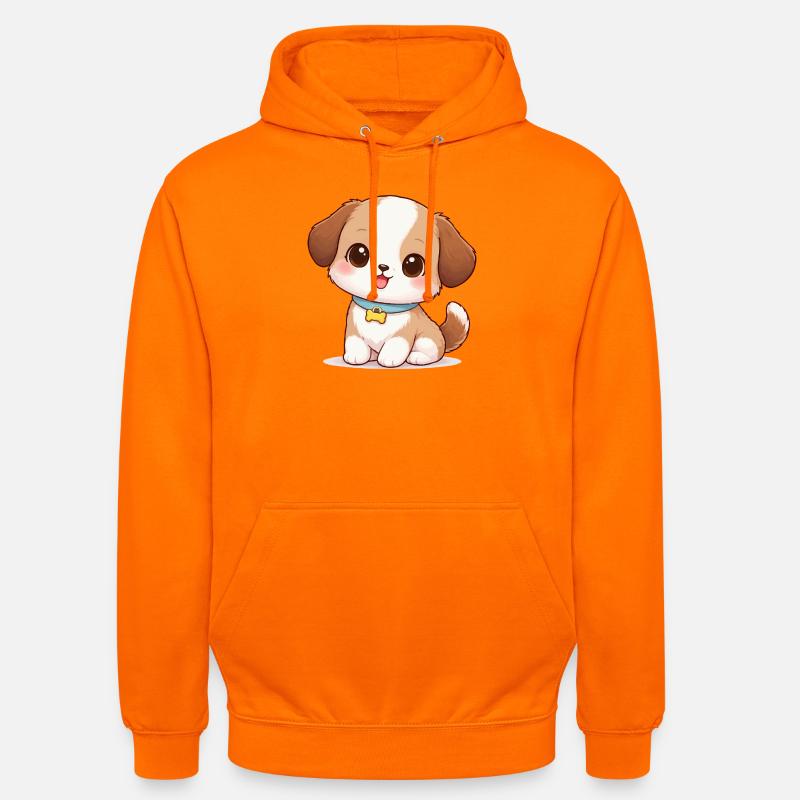 Hund Süß Comic - Unisex Hoodie - Orange