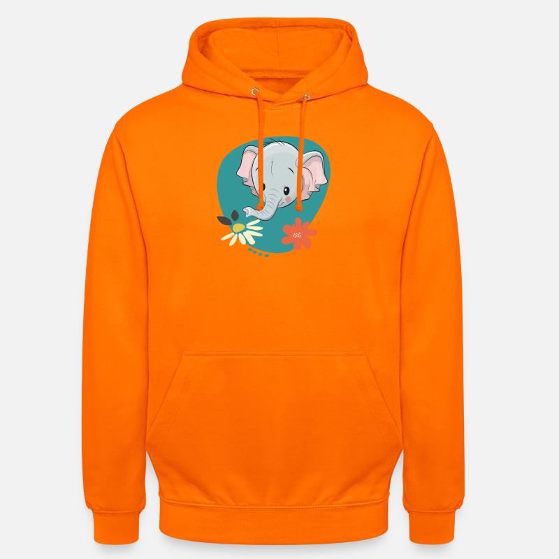 Elefant - Unisex Hoodie - Orange