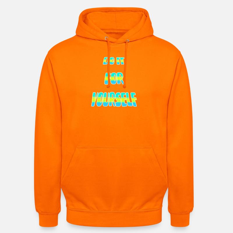 Fais-le point. - Sweat-shirt à capuche unisexe - orange