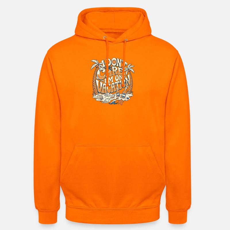 En vacances - Sweat-shirt à capuche unisexe - orange