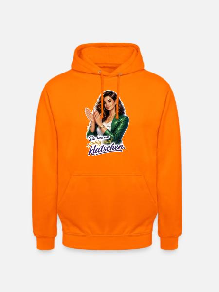 Klatschen – Stilvolle Clap-Illustration - Unisex Hoodie - Orange