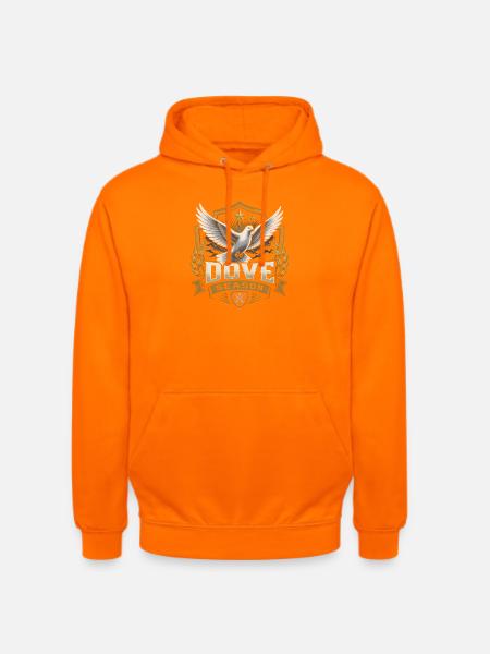 Taubenjagd-Saison: Lustiger Taubenjäger - Unisex Hoodie - Orange