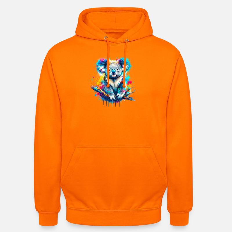 Koala - Sweat-shirt à capuche unisexe - orange