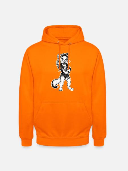 Rebellischer Hermelin - Unisex Hoodie - Orange