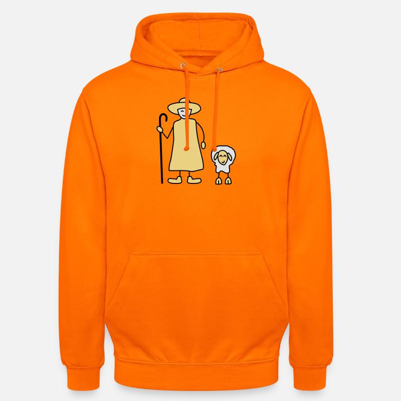 schaefer schafe tier beruf - Unisex Hoodie - Orange