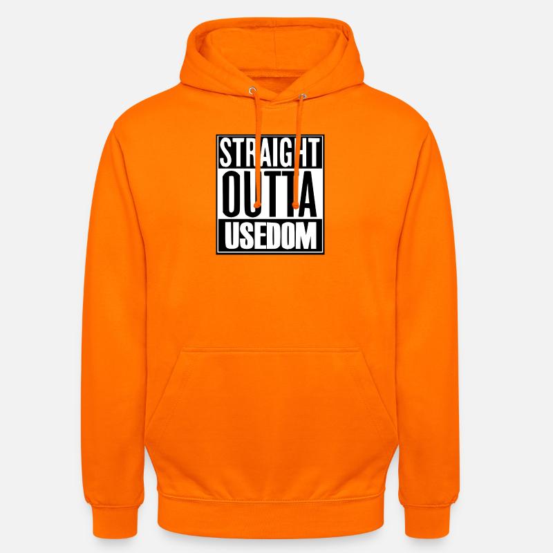 Chemise de l’île d’Usedom - Sweat-shirt à capuche unisexe - orange
