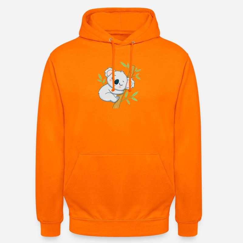 Sleeper koala on a branch - Unisex Hoodie - orange