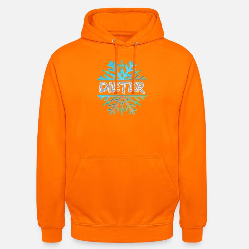 Prénom Dieter - Sweat-shirt à capuche unisexe - orange